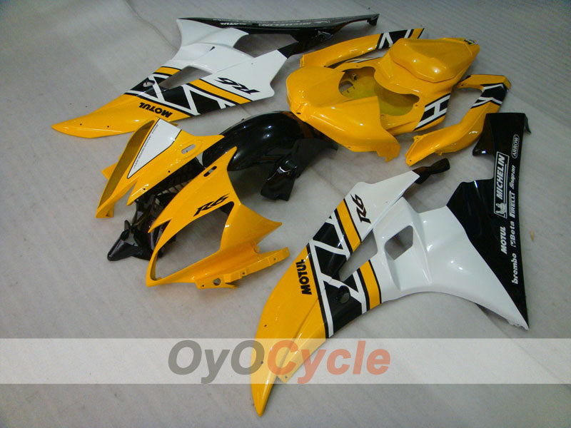Injection Fairing kit for 06-07 YZF-R6 - Yellow, Black - MOTUL #OYO87905921 Secondary image