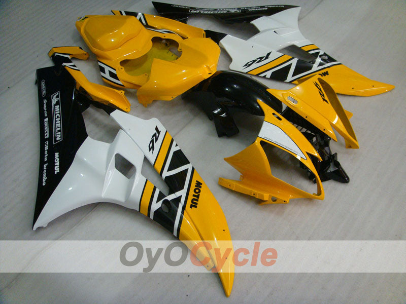 Injection Fairing kit for 06-07 YZF-R6 - Yellow, Black - MOTUL #OYO87905921
