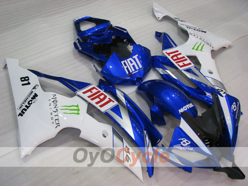 Injection Fairing kit for 08-16 YZF-R6 - Blue, White - Monster #OYO87905926 Main image