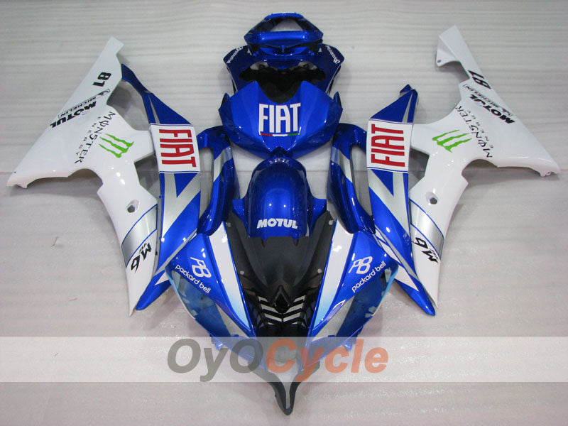 Injection Fairing kit for 08-16 YZF-R6 - Blue, White - Monster #OYO87905926 Secondary image