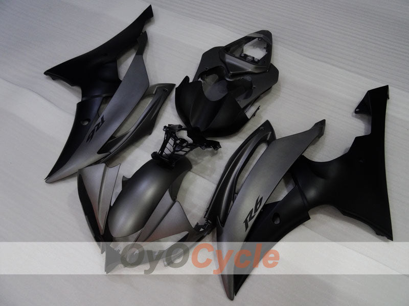 Injection Fairing kit for 08-16 YZF-R6 - Black, Grey, Matte - Factory Style #OYO87905927