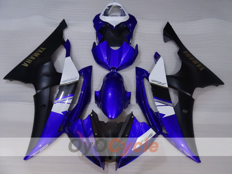 Injection Fairing kit for 08-16 YZF-R6 - Blue, Black, Matte - Factory Style #OYO87905928
