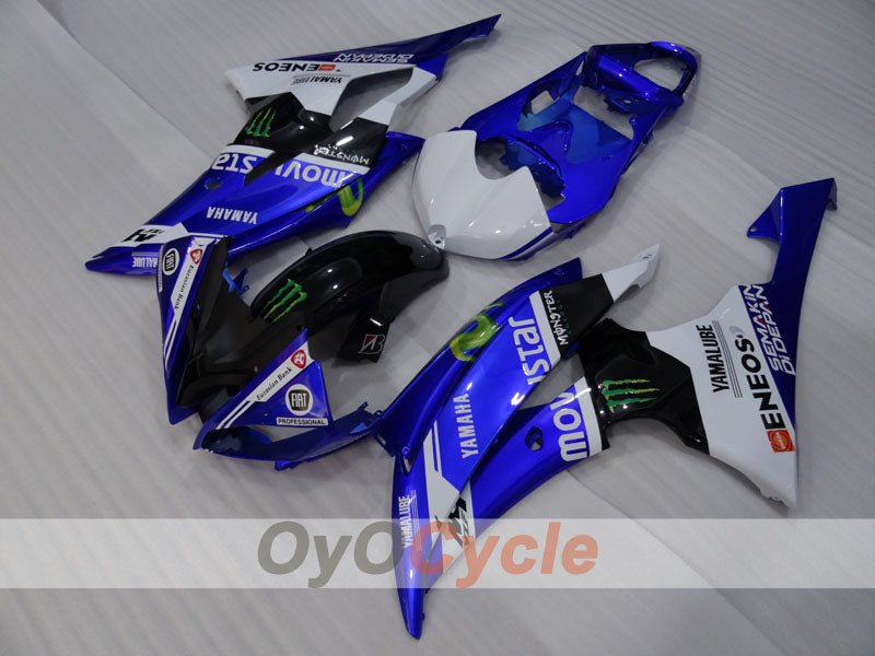 Injection Fairing kit for 08-16 YZF-R6 - Blue, White, Black - Monster #OYO87905929 Main image