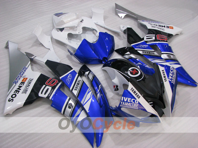 Injection Fairing kit for 08-16 YZF-R6 - Blue, White, Black - ENEOS #OYO87905930 Main image