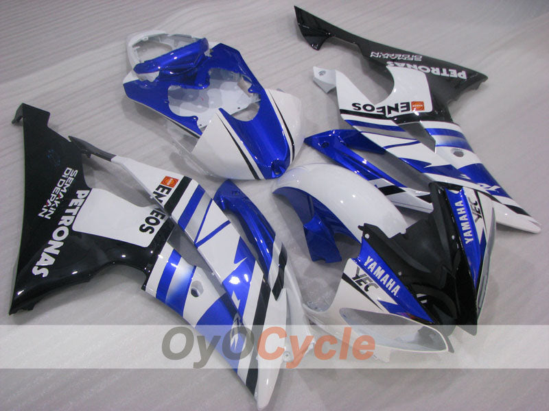 Injection Fairing kit for 08-16 YZF-R6 - Blue, White, Black - ENEOS #OYO87905931