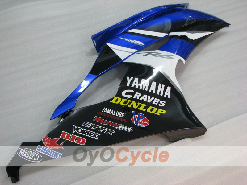 Left & Right Side Fairing For Yamaha 08-16 YZF-R6 #OYO87912774 Secondary image