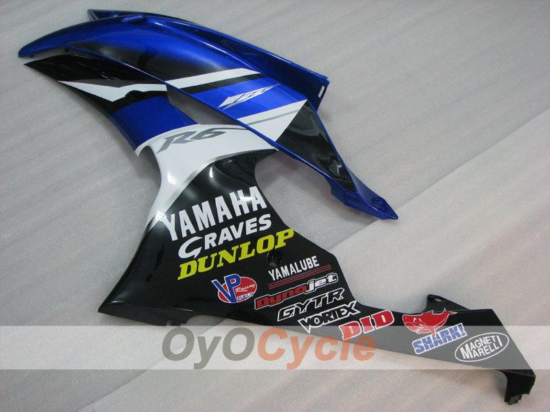 Left & Right Side Fairing For Yamaha 08-16 YZF-R6 #OYO87912774 Main image