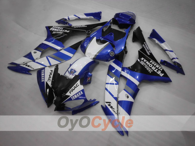 Injection Fairing kit for 08-16 YZF-R6 - Blue, White, Black - PETRONAS #OYO87905940 Secondary image