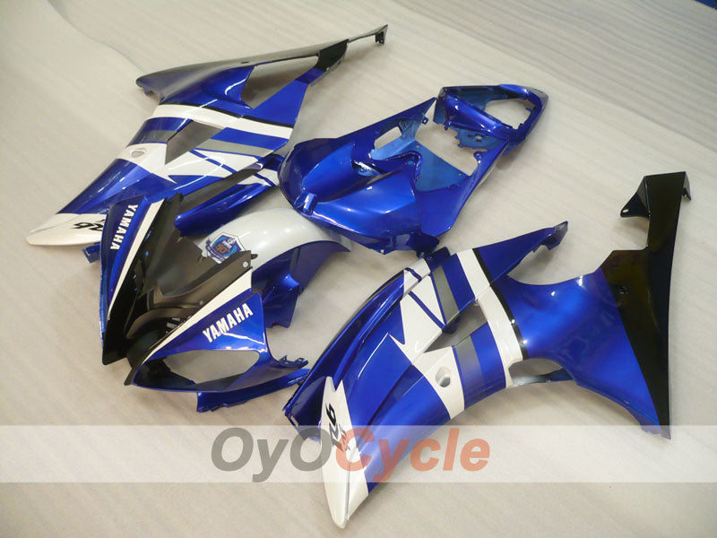 Injection Fairing kit for 08-16 YZF-R6 - Blue, White, Black - Factory Style #OYO87905941 Main image