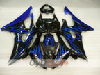 Injection Fairing kit for 08-16 YZF-R6 - Blue, Black - Flame #OYO87905942