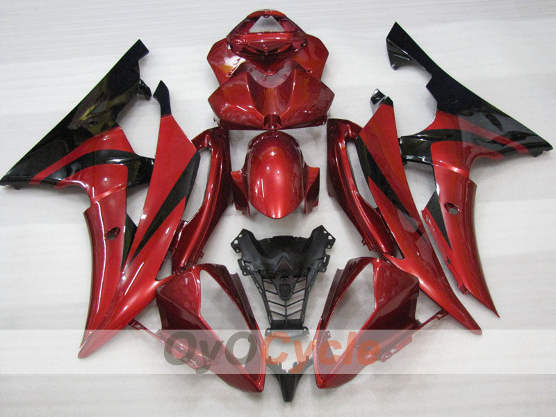 Injection Fairing kit for 08-16 YZF-R6 - Red, Black - Factory Style #OYO87905945