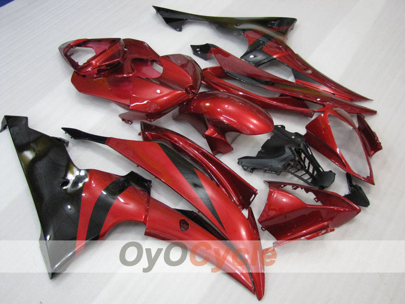 Injection Fairing kit for 08-16 YZF-R6 - Red, Black - Factory Style #OYO87905945 Main image