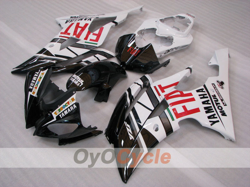 Injection Fairing kit for 08-16 YZF-R6 - White, Black - FIAT #OYO87905948 Secondary image