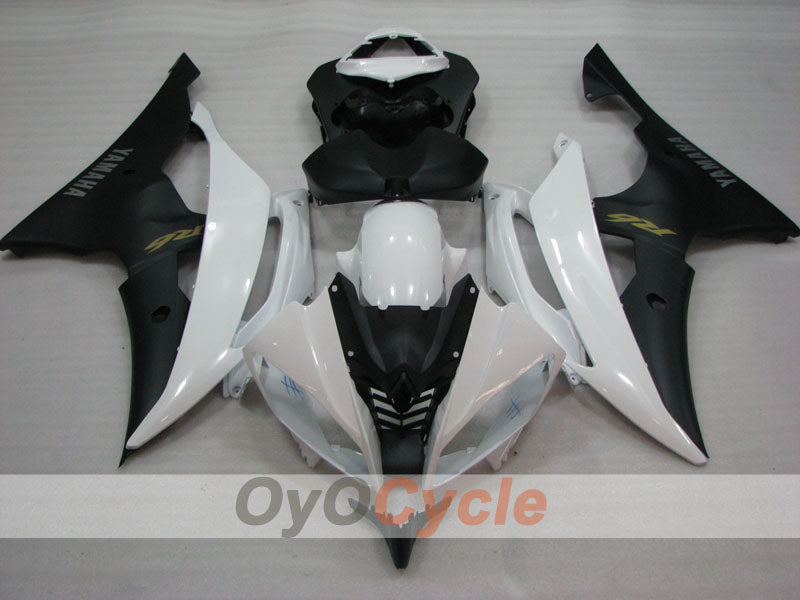 Injection Fairing kit for 08-16 YZF-R6 - White, Black, Matte - Factory Style #OYO87905949 Secondary image
