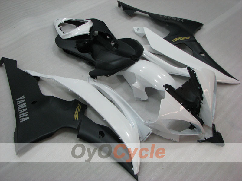 Injection Fairing kit for 08-16 YZF-R6 - White, Black, Matte - Factory Style #OYO87905949