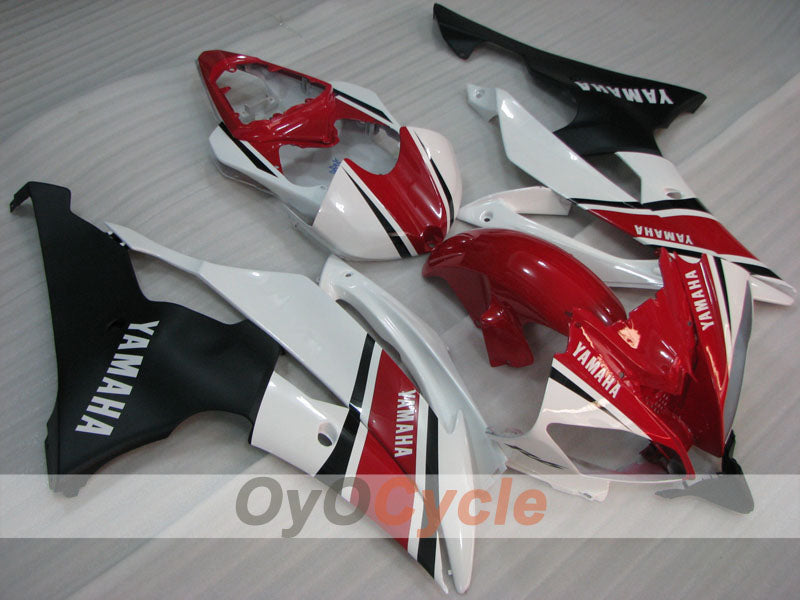 Injection Fairing kit for 08-16 YZF-R6 - Red, White, Black - Factory Style #OYO87905955 Main image