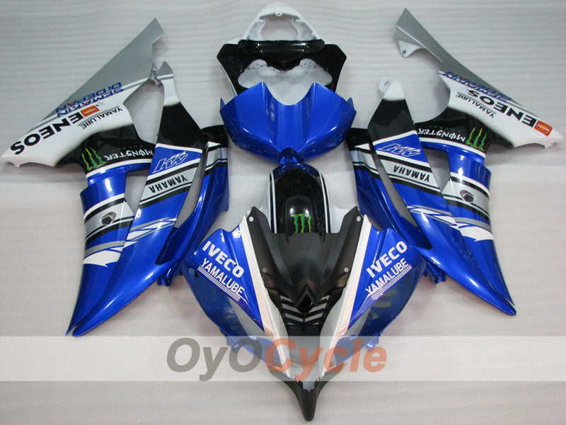 Injection Fairing kit for 08-16 YZF-R6 - Blue, White, Black - Monster #OYO87905957 Secondary image