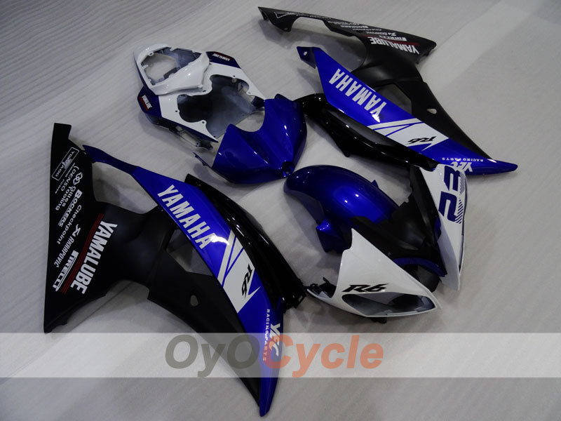 Injection Fairing kit for 08-16 YZF-R6 - Blue, White, Black - Factory Style #OYO87905962