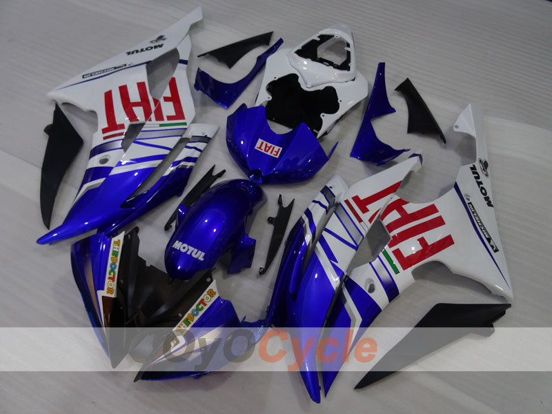 Injection Fairing kit for 08-16 YZF-R6 - Blue, White - FIAT #OYO87905967