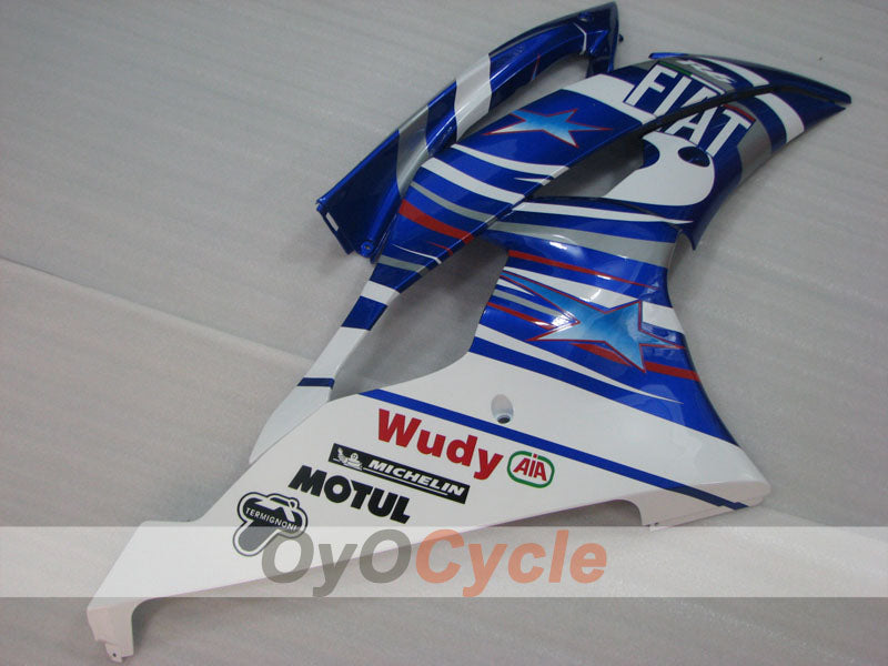 Injection Fairing kit for 08-16 YZF-R6 - Blue, White - FIAT #OYO87905968