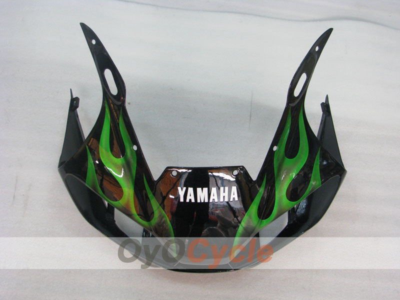 Injection Fairing kit for 98-02 YZF-R6 - Green, Black - Flame #OYO87905977