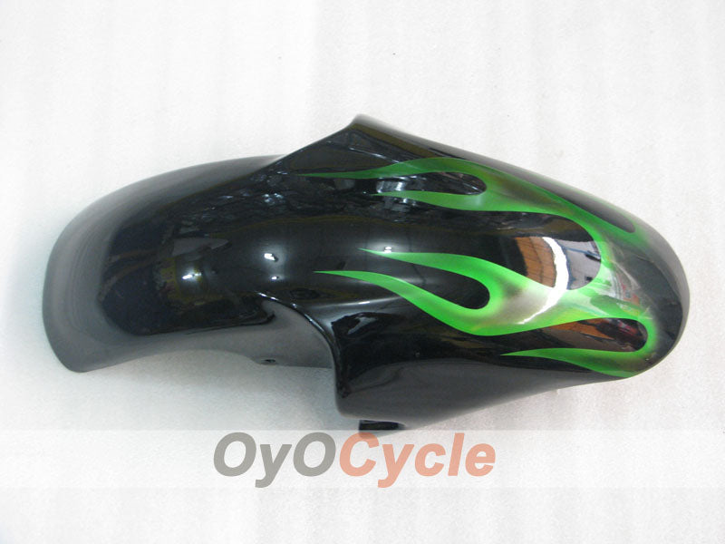 Injection Fairing kit for 98-02 YZF-R6 - Green, Black - Flame #OYO87905977