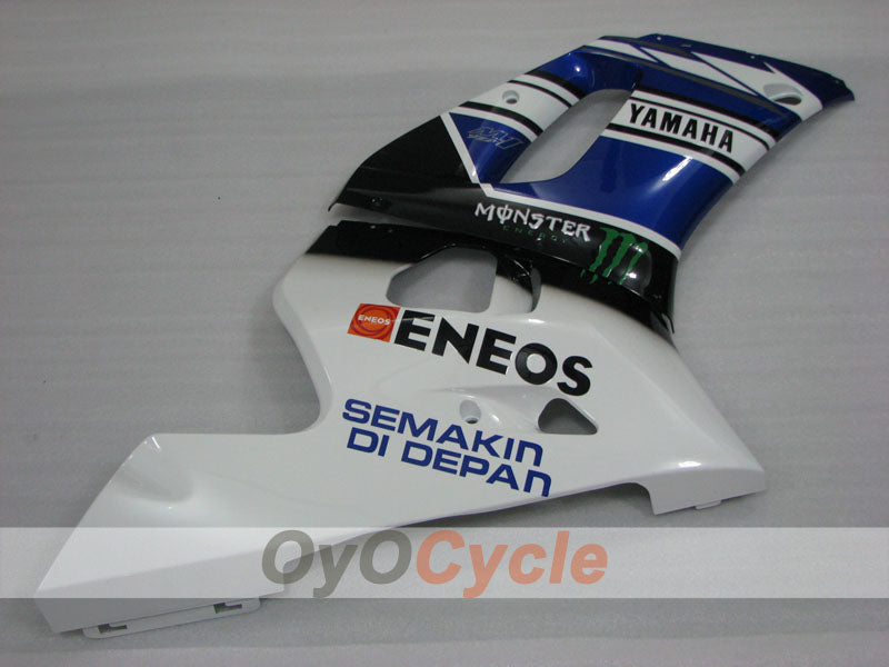 Injection Fairing kit for 98-02 YZF-R6 - Blue, White, Black - Monster #OYO87905989