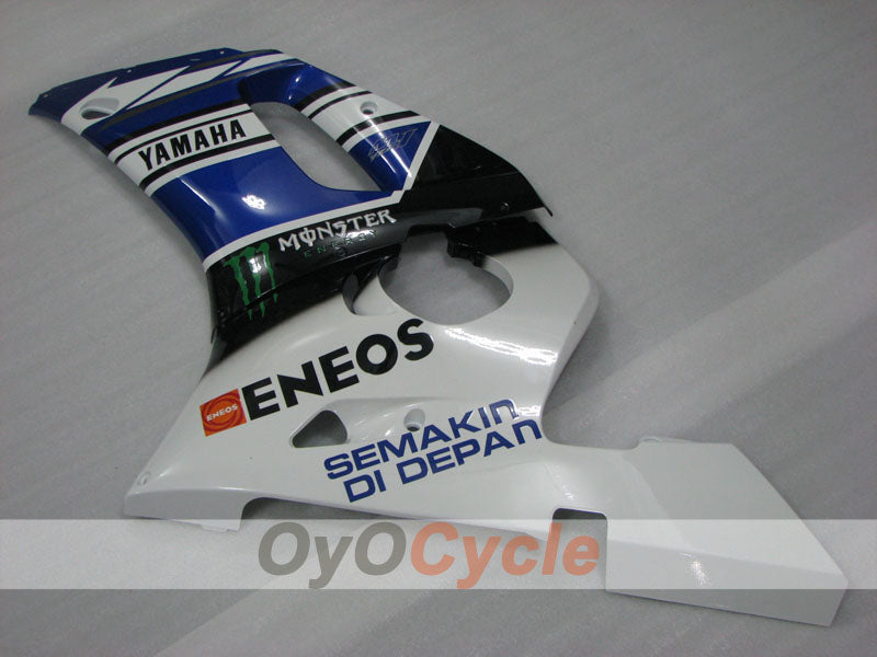 Injection Fairing kit for 98-02 YZF-R6 - Blue, White, Black - Monster #OYO87905989