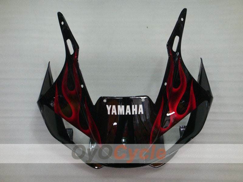 Injection Fairing kit for 98-02 YZF-R6 - Red, Black - Flame #OYO87905994