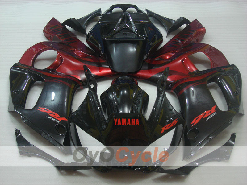 Injection Fairing kit for 98-02 YZF-R6 - Red, Black - Factory Style #OYO87905996