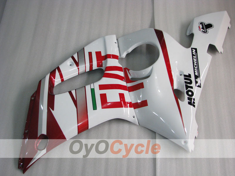Injection Fairing kit for 98-02 YZF-R6 - Red, White - FIAT #OYO87906004