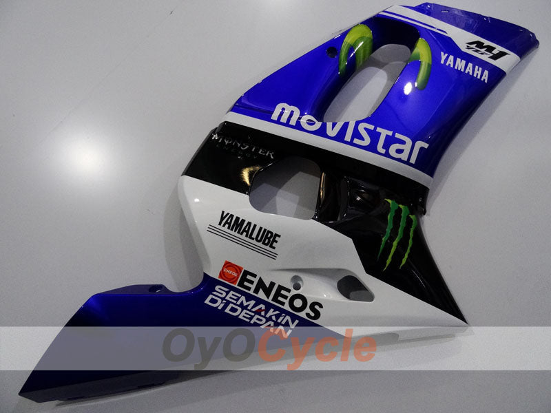 Injection Fairing kit for 98-02 YZF-R6 - Blue, White, Black - Monster #OYO87906006