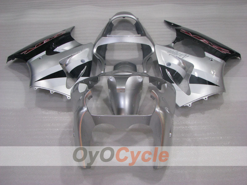 Injection Fairing kit for 00-02 NINJA ZX-6R - Black, Silver - Factory Style #OYO87906022