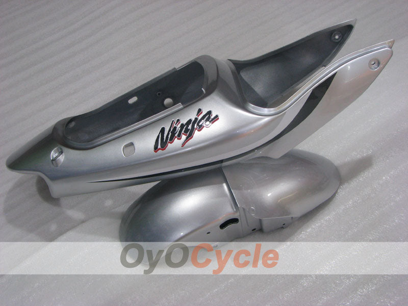 Injection Fairing kit for 00-02 NINJA ZX-6R - Black, Silver - Factory Style #OYO87906022