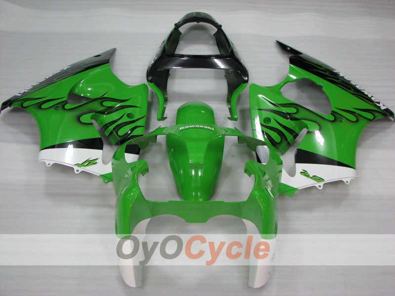 Injection Fairing kit for 00-02 NINJA ZX-6R - Green, Black - Factory Style #OYO87906023 Secondary image