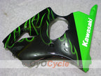 Injection Fairing kit for 00-02 NINJA ZX-6R - Green, Black - Flame #OYO87906025