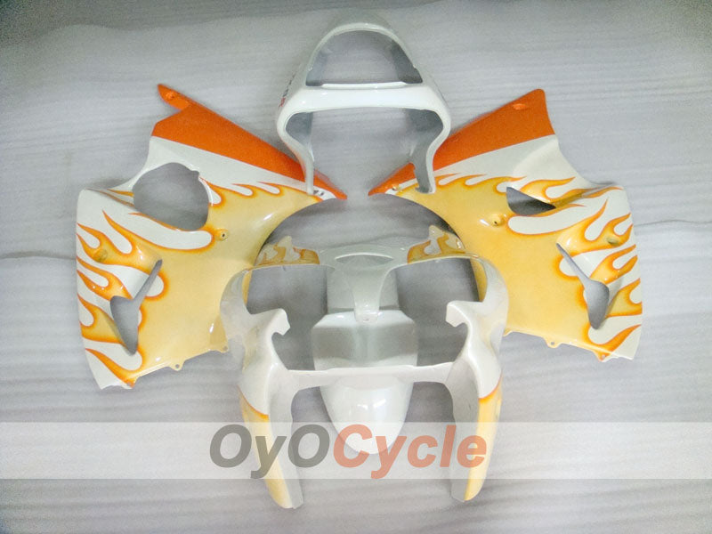 Injection Fairing kit for 00-02 NINJA ZX-6R - Orange, White - Flame #OYO87906030 Secondary image