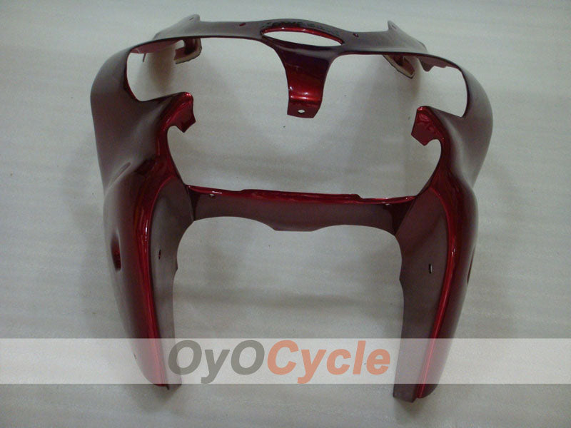 Injection Fairing kit for 00-02 NINJA ZX-6R - Red, Black - Flame #OYO87906035