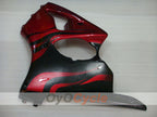 Injection Fairing kit for 00-02 NINJA ZX-6R - Red, Black - Flame #OYO87906035