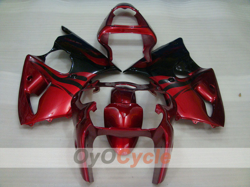 Injection Fairing kit for 00-02 NINJA ZX-6R - Red, Black - Flame #OYO87906035 Secondary image