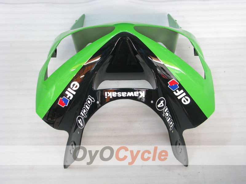 Injection Fairing kit for 03-04 NINJA ZX-6R - Green, Black - Monster #OYO87906043