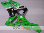 Injection Fairing kit for 03-04 NINJA ZX-6R - Green, Black - Nakano #OYO87906045