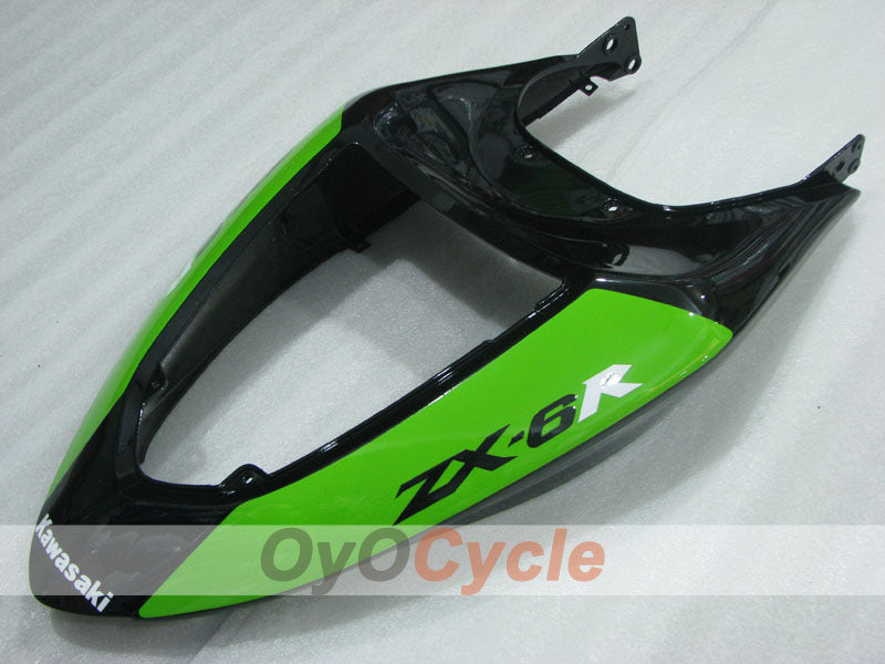 Injection Fairing kit for 05-06 NINJA ZX-6R - Green, White - Factory Style #OYO87906047