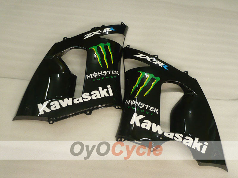 Injection Fairing kit for 05-06 NINJA ZX-6R - Black - Monster #OYO87906049