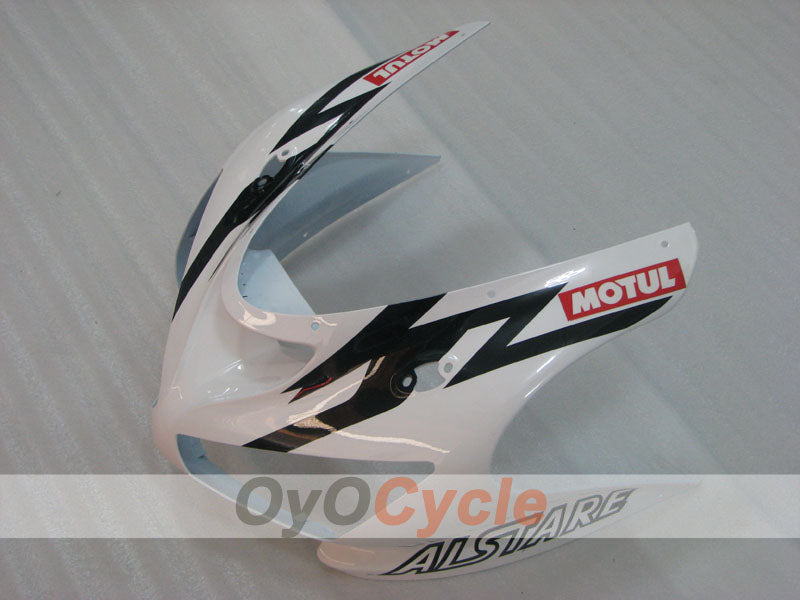 Injection Fairing kit for 05-06 NINJA ZX-6R - White, Black - Corona #OYO87906051