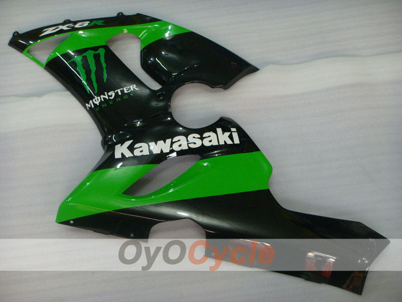 Left & Right Side Fairing For Kawasaki 05-06 Ninja ZX-6R #OYO87913141