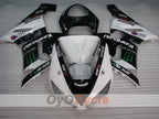 Injection Fairing kit for 05-06 NINJA ZX-6R - White, Black - Monster #OYO87906054