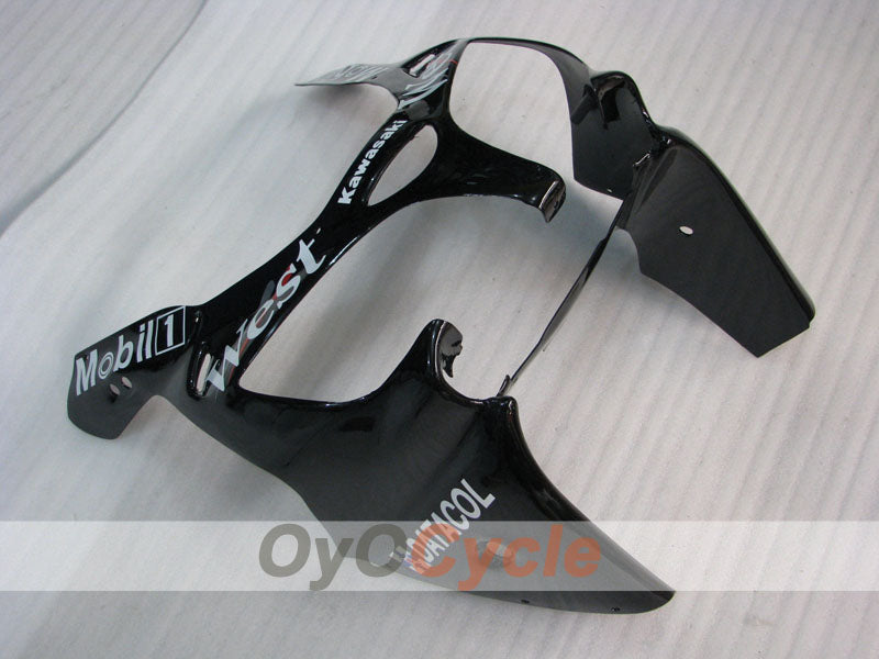 Fairing kit for 00-01 NINJA ZX-9R - White, Black - West #OYO87906064