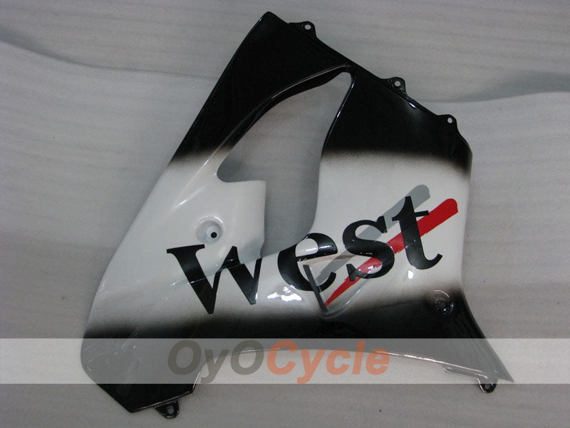 Fairing kit for 00-01 NINJA ZX-9R - White, Black - West #OYO87906064