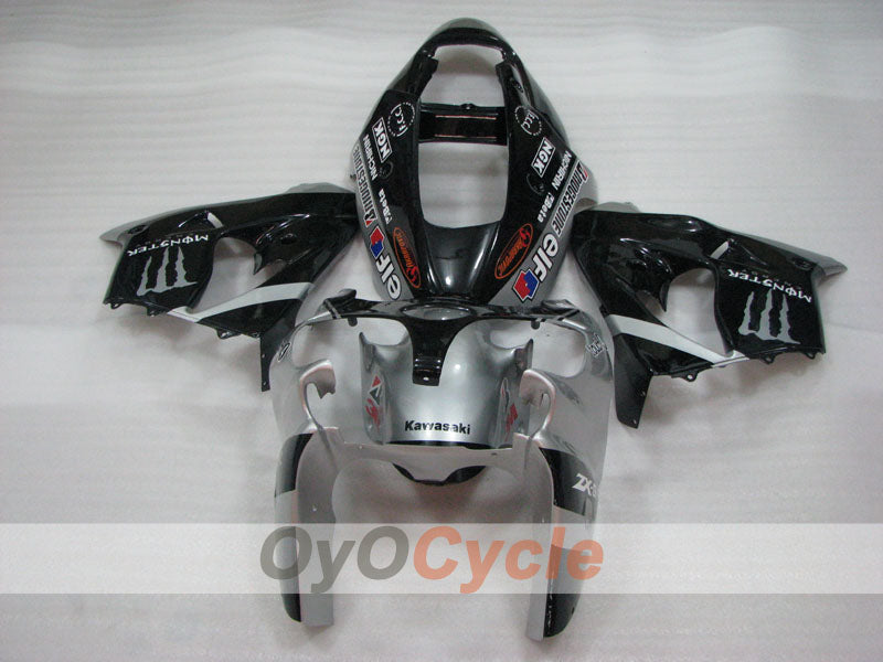 Fairing kit for 02-03 NINJA ZX-9R - Black, Silver - Monster #OYO87906068